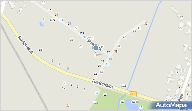 Tomaszów Mazowiecki, Ślusarska, 36, mapa Tomaszów Mazowiecki