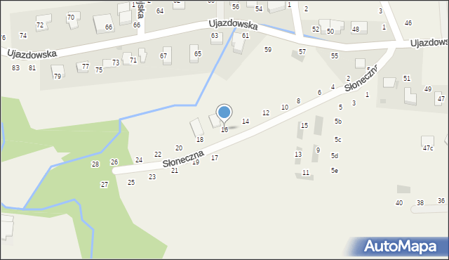 Tomaszowice, Słoneczna, 16, mapa Tomaszowice