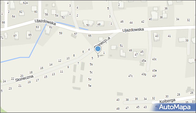 Tomaszowice, Słoneczna, 3, mapa Tomaszowice