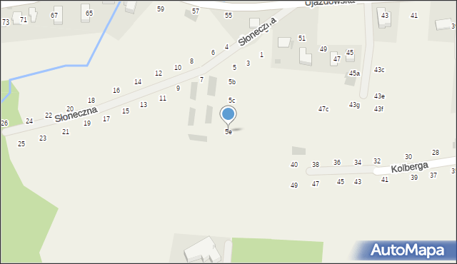 Tomaszowice, Słoneczna, 5e, mapa Tomaszowice