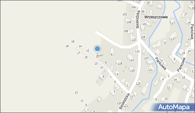 Trzebinia, Słoneczna, 10, mapa Trzebinia