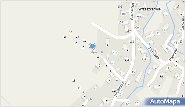 Trzebinia, Słoneczna, 13, mapa Trzebinia