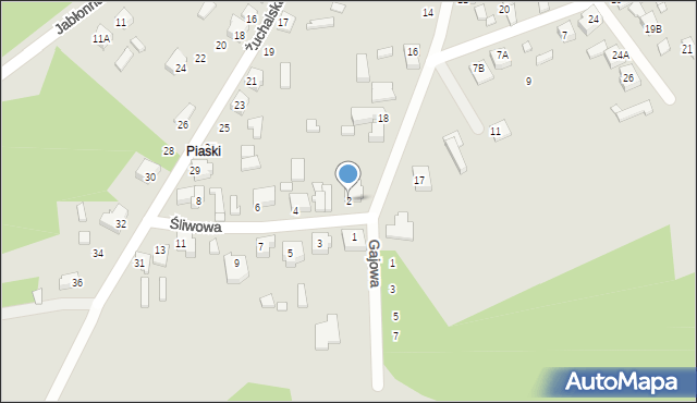 Tuliszków, Śliwowa, 2, mapa Tuliszków