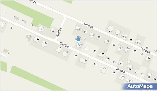 Tumlin-Wykień, Słodka, 19, mapa Tumlin-Wykień