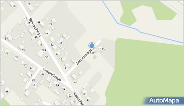 Tworóg, Słowackiego Juliusza, 43b, mapa Tworóg
