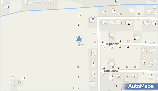 Ustanów, Słoneczna, 12, mapa Ustanów