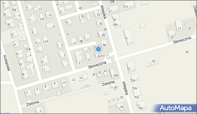 Ustronie Morskie, Słoneczna, 5, mapa Ustronie Morskie