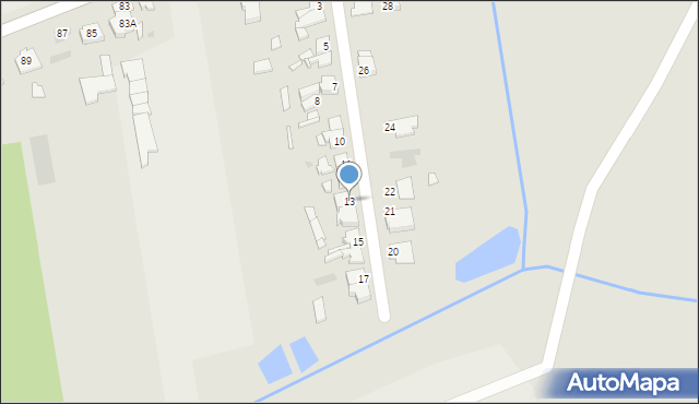 Wągrowiec, Słoneczna, 13, mapa Wągrowiec