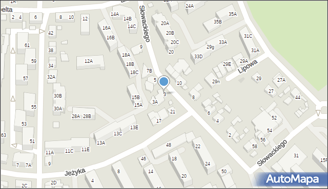 Wągrowiec, Słowackiego Juliusza, 3, mapa Wągrowiec