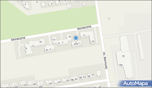 Wawrów, Słoneczna, 1b/2, mapa Wawrów