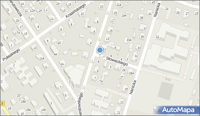 Wejherowo, Słowackiego Juliusza, 7, mapa Wejherowo