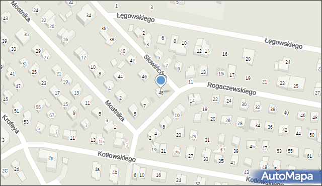 Wejherowo, Słowińców, 48, mapa Wejherowo