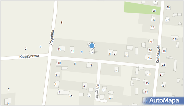 Werbkowice, Słoneczna, 7, mapa Werbkowice