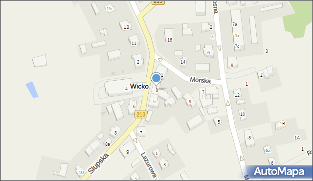 Wicko, Słupska, 3, mapa Wicko