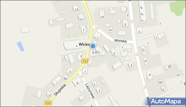 Wicko, Słupska, 5, mapa Wicko