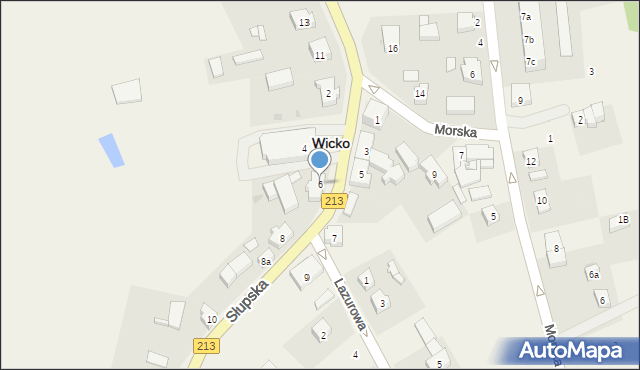 Wicko, Słupska, 6, mapa Wicko