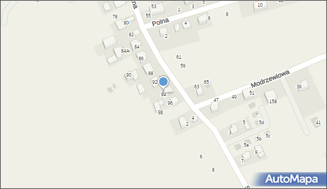 Więckowice, Słoneczna, 94, mapa Więckowice