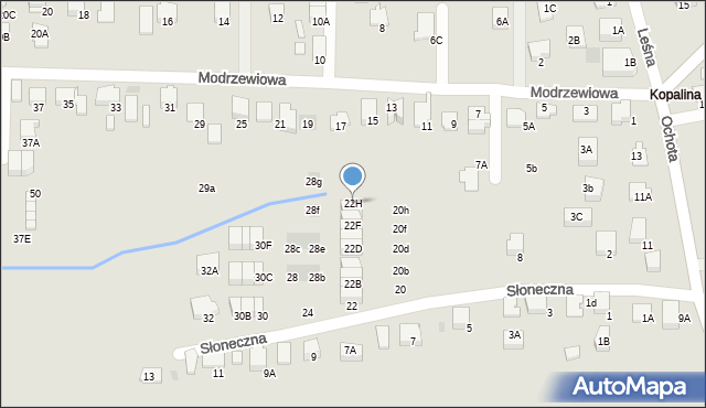 Wieliczka, Słoneczna, 22H, mapa Wieliczka