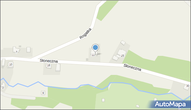 Wierzchowie, Słoneczna, 13, mapa Wierzchowie