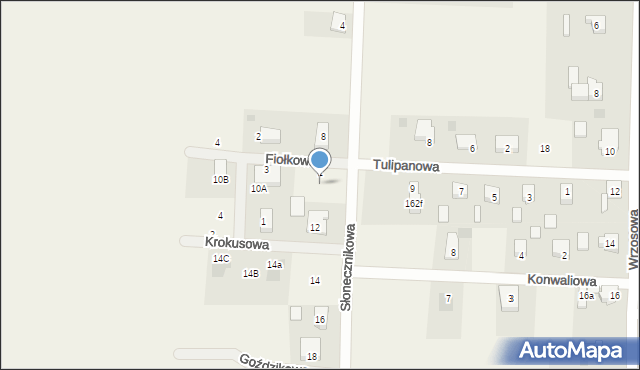 Wilczogóra, Słonecznikowa, 10, mapa Wilczogóra