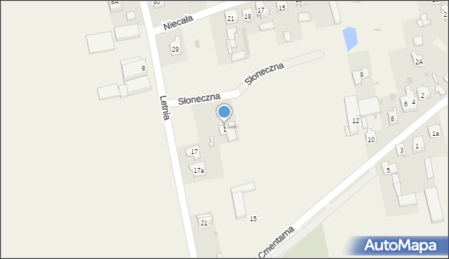 Wola Krzysztoporska, Słoneczna, 1, mapa Wola Krzysztoporska