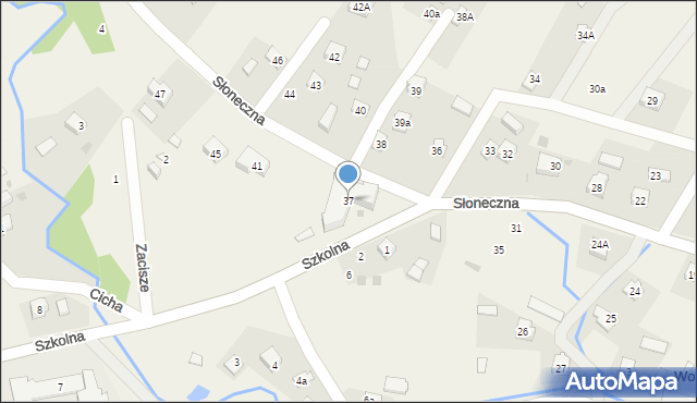 Wołkowyja, Słoneczna, 37, mapa Wołkowyja