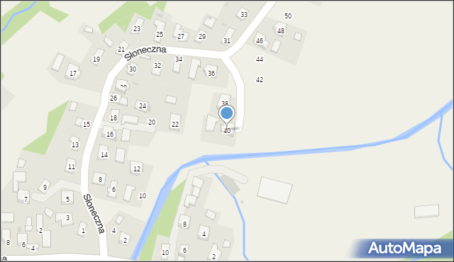 Wróblik Szlachecki, Słoneczna, 40, mapa Wróblik Szlachecki