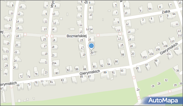Wrocław, Ślewińskiego Władysława, 20/1, mapa Wrocławia