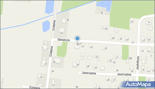 Wronowice, Słowicza, 29, mapa Wronowice