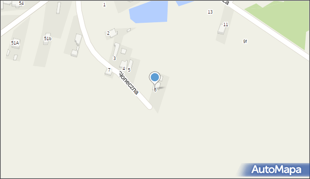 Wysoka, Słoneczna, 6, mapa Wysoka