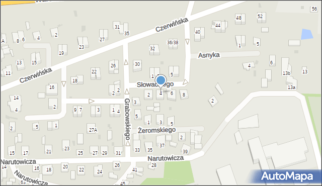 Wyszogród, Słowackiego Juliusza, 4, mapa Wyszogród