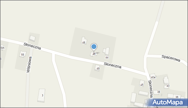 Zachowice, Słoneczna, 46, mapa Zachowice