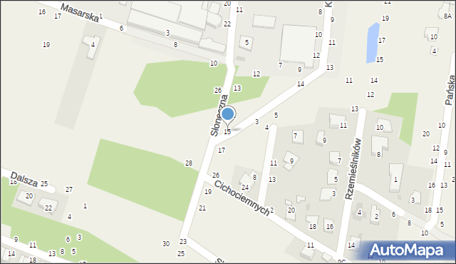 Zbylitowska Góra, Słoneczna, 15, mapa Zbylitowska Góra