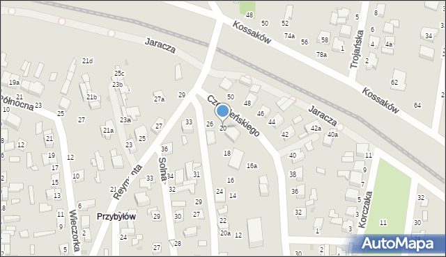 Zgierz, Słowackiego Juliusza, 20, mapa Zgierz