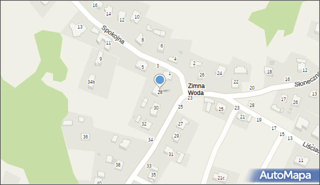 Zgłobice, Słoneczna, 28, mapa Zgłobice