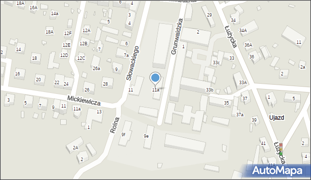 Zgorzelec, Słowackiego Juliusza, 11a, mapa Zgorzelec