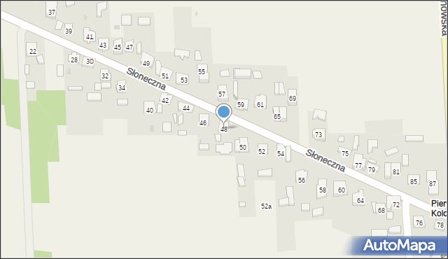 Żurada, Słoneczna, 48, mapa Żurada