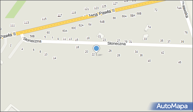 Zwoleń, Słoneczna, 24, mapa Zwoleń