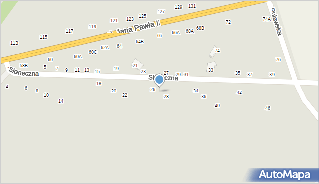 Zwoleń, Słoneczna, 30, mapa Zwoleń