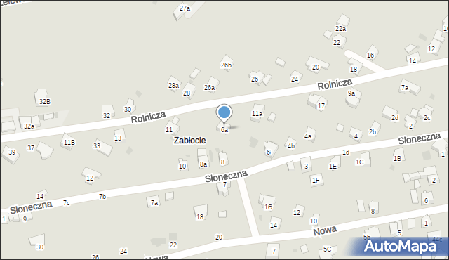 Żywiec, Słoneczna, 6a, mapa Żywiec