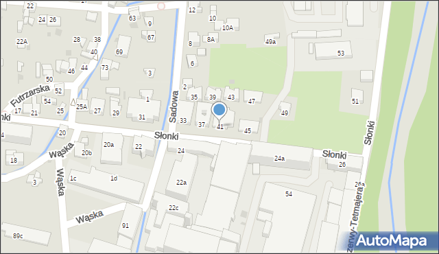 Żywiec, Słonki Stanisława, ks. prał., 41, mapa Żywiec