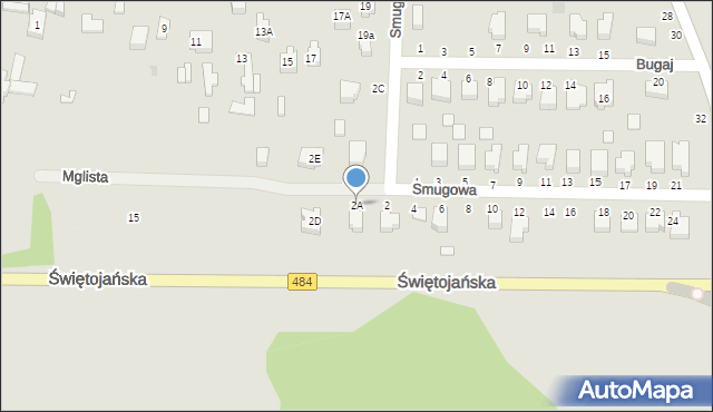 Bełchatów, Smugowa, 2A, mapa Bełchatów