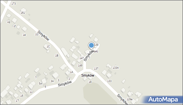 Bochnia, Smyków, 143, mapa Bochni