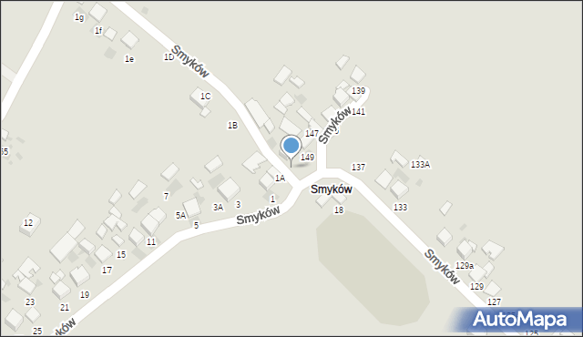 Bochnia, Smyków, 151, mapa Bochni