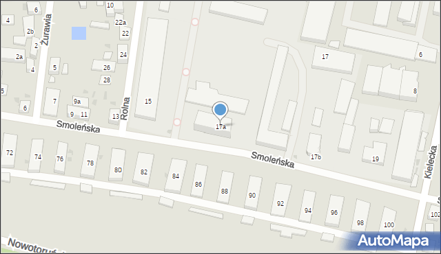 Bydgoszcz, Smoleńska, 17a, mapa Bydgoszczy