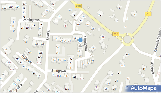 Gdańsk, Smugowa, 6e, mapa Gdańska