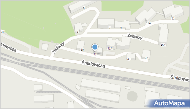 Gdynia, Śmidowicza J., inż., 41, mapa Gdyni