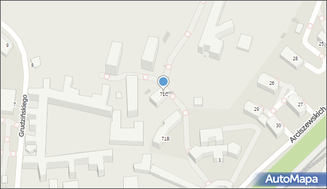 Gdynia, Śmidowicza J., inż., 71C, mapa Gdyni