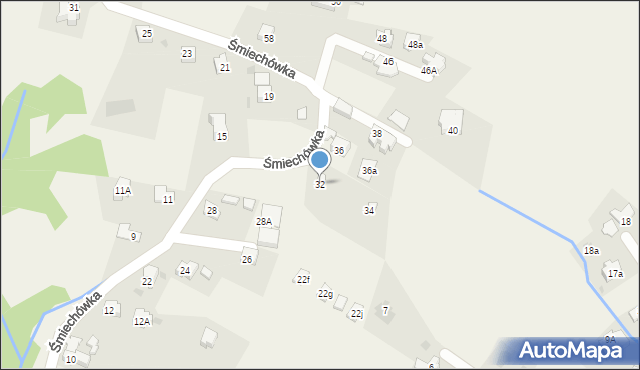 Kościelisko, Śmiechówka, 32, mapa Kościelisko