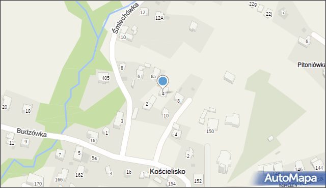 Kościelisko, Śmiechówka, 4, mapa Kościelisko